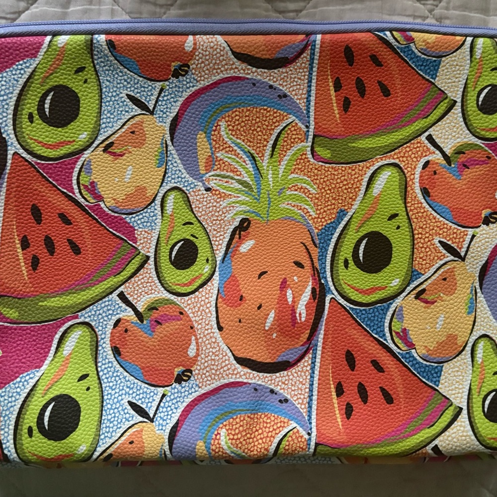 NWOT - Tabitha Brown Colorful Fruit Print Laptop Case